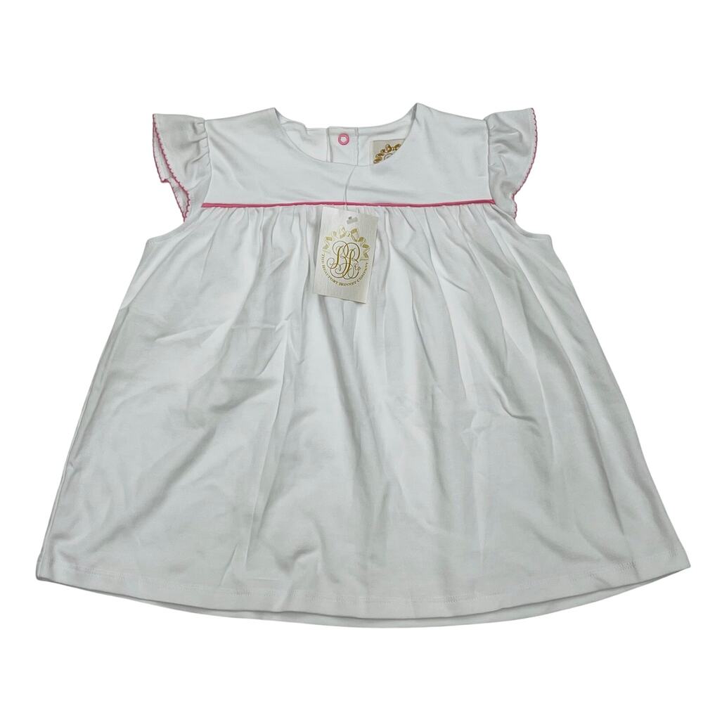 NWT TBBC Size 6 Dowell Day Top in Worth Ave White